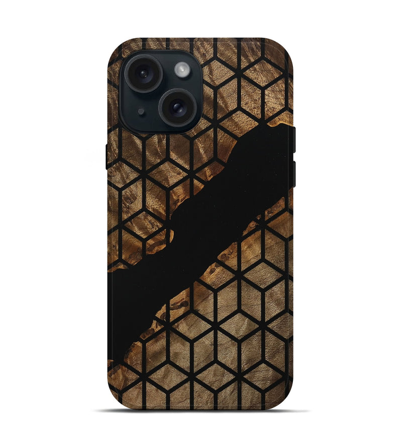 iPhone 15 Wood Live Edge Phone Case - Madden (Pattern, 745685)