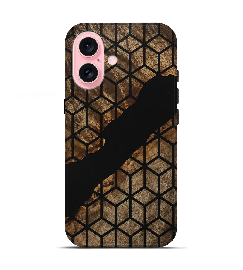 iPhone 16 Wood Live Edge Phone Case - Madden (Pattern, 745685)