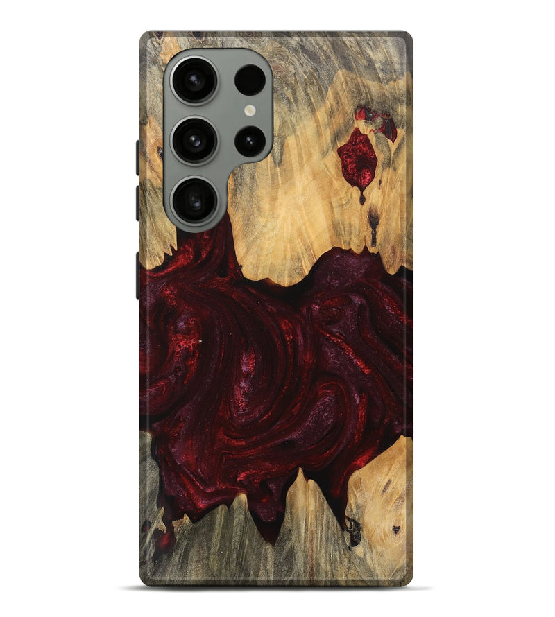 Galaxy S23 Ultra Wood Live Edge Phone Case - Jaziel (Red, 745688)