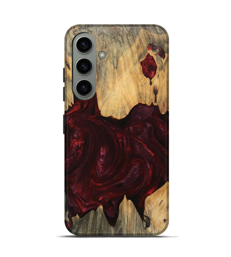 Galaxy S24 Wood Live Edge Phone Case - Jaziel (Red, 745688)