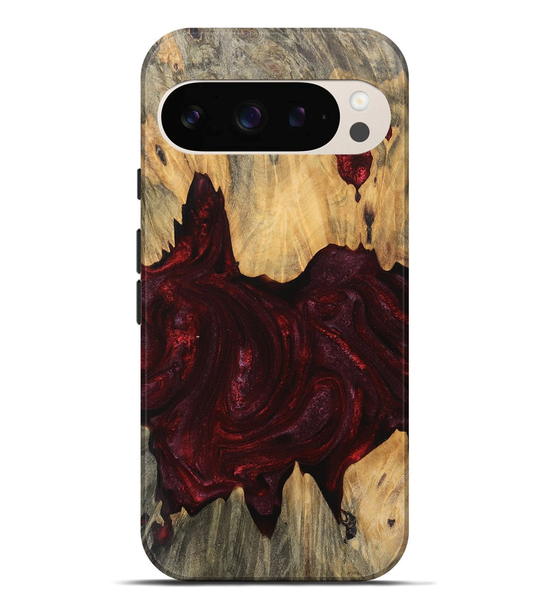 Pixel 9 Pro XL Wood Live Edge Phone Case - Jaziel (Red, 745688)