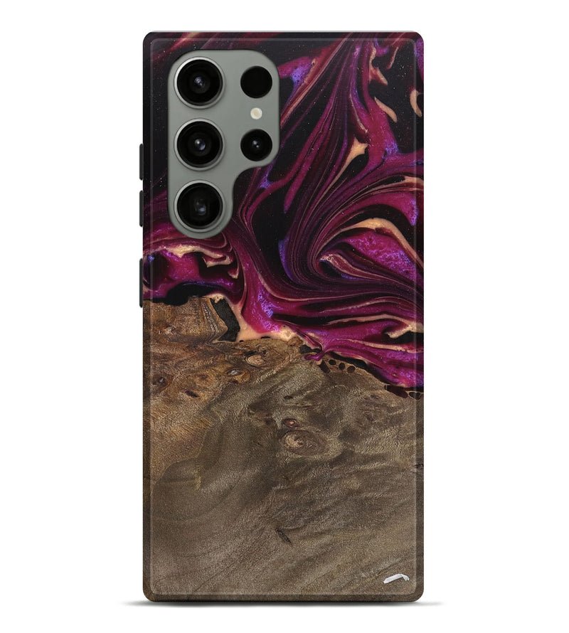 Galaxy S23 Ultra Wood Live Edge Phone Case - Ellen (Purple, 745689)