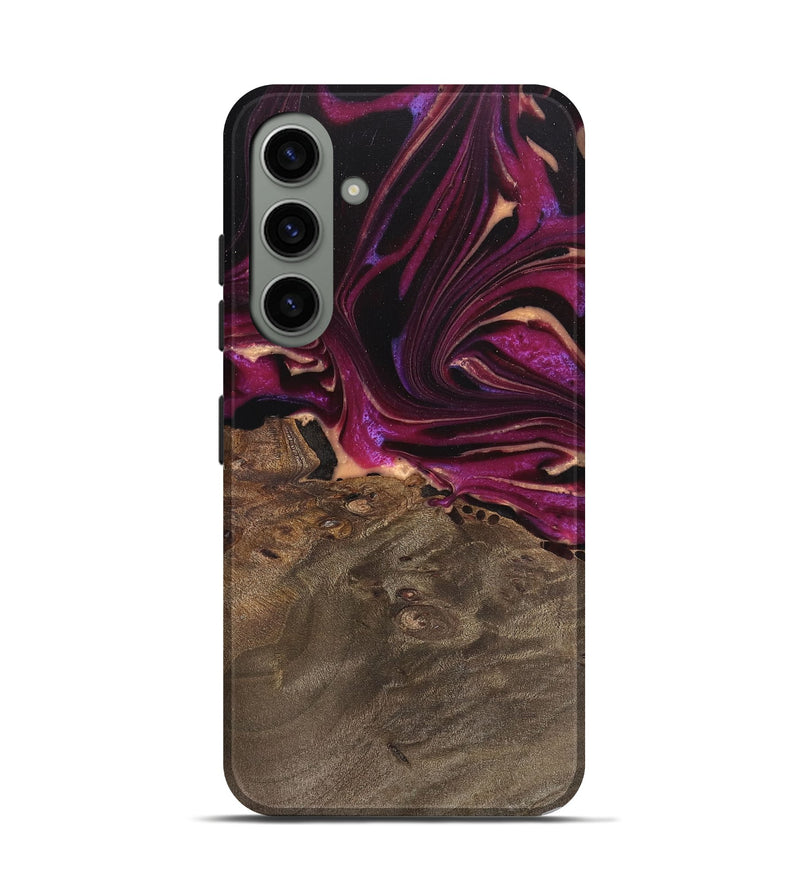 Galaxy S24 Wood Live Edge Phone Case - Ellen (Purple, 745689)