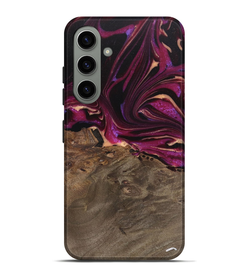 Galaxy S24 Plus Wood Live Edge Phone Case - Ellen (Purple, 745689)