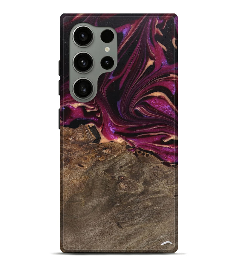 Galaxy S24 Ultra Wood Live Edge Phone Case - Ellen (Purple, 745689)