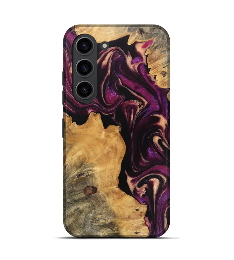 Galaxy S23 Wood Live Edge Phone Case - Austyn (Purple, 745691)