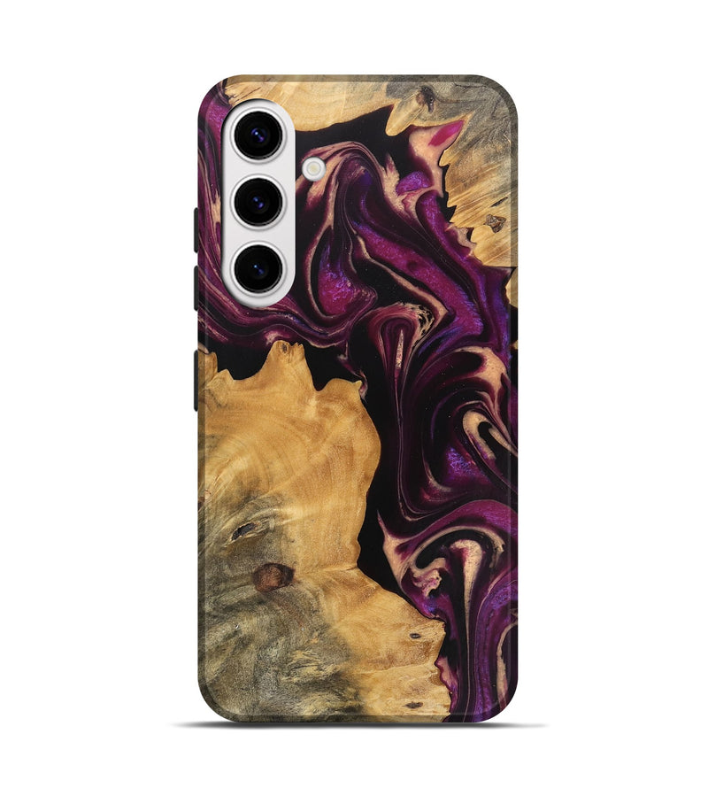 Galaxy S25 Wood Live Edge Phone Case - Austyn (Purple, 745691)