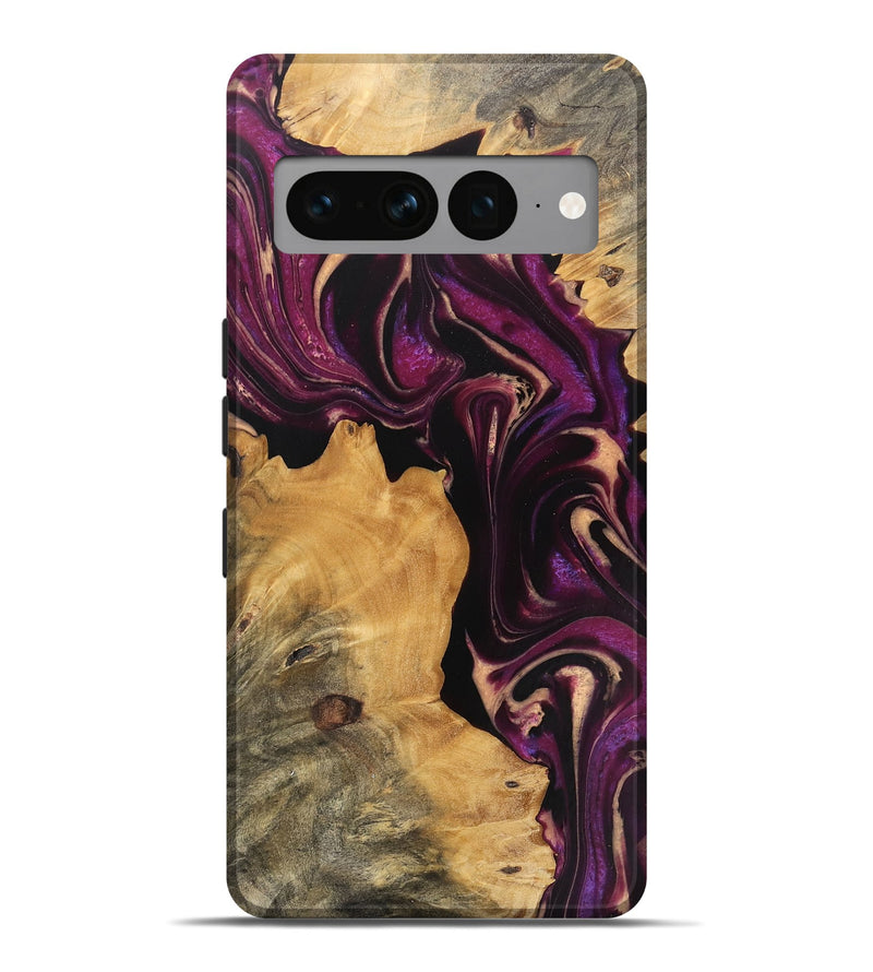 Pixel 7 Pro Wood Live Edge Phone Case - Austyn (Purple, 745691)