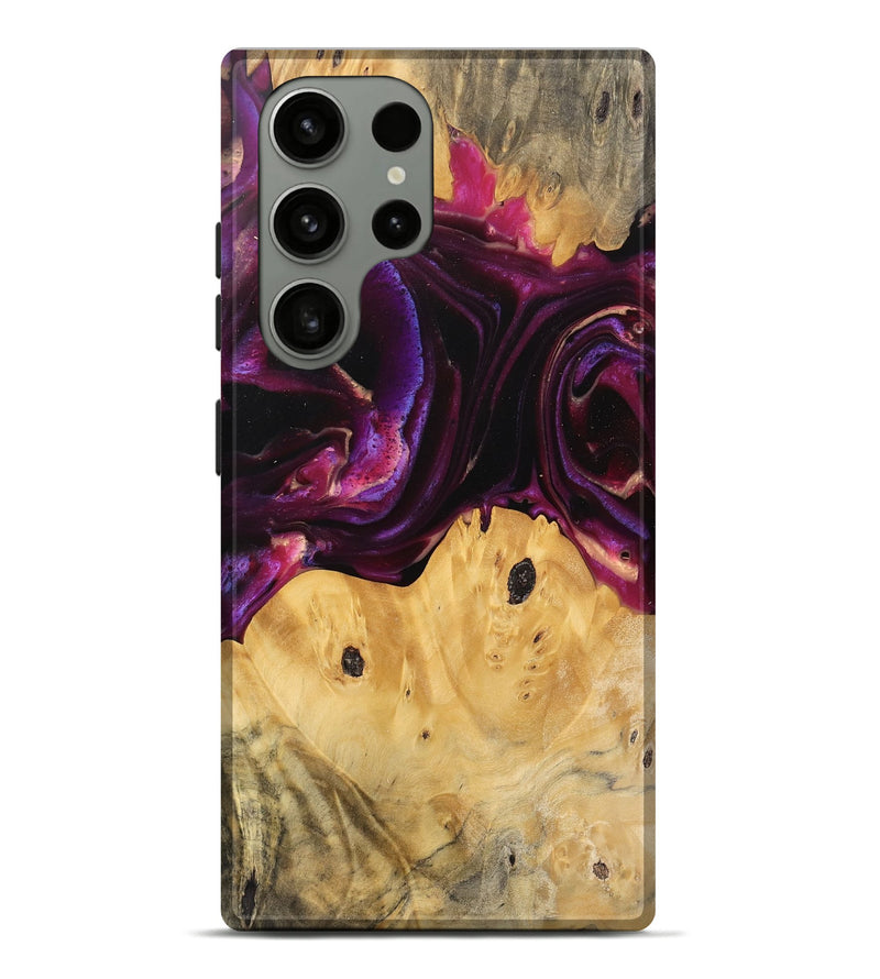 Galaxy S23 Ultra Wood Live Edge Phone Case - Wilber (Purple, 745692)