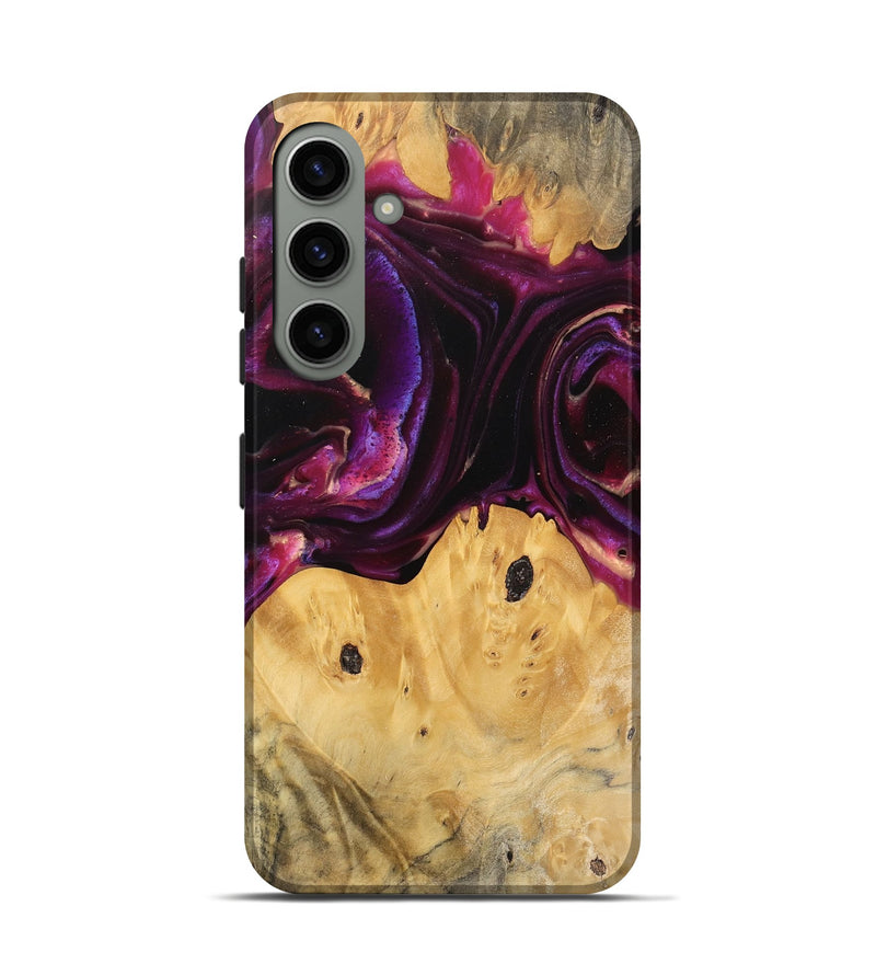 Galaxy S24 Wood Live Edge Phone Case - Wilber (Purple, 745692)