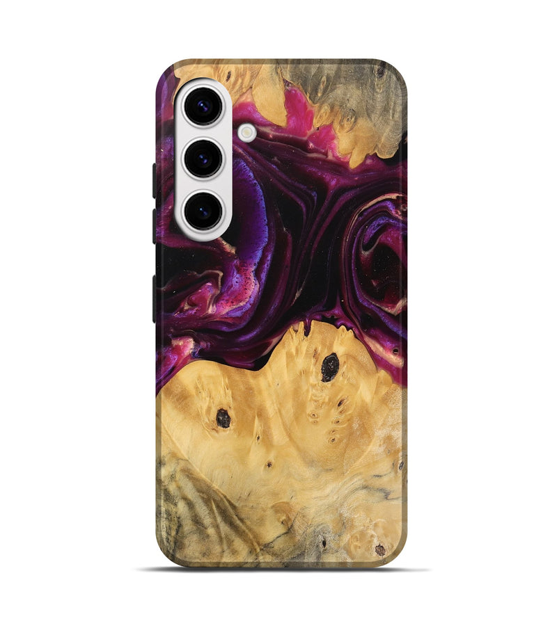 Galaxy S25 Wood Live Edge Phone Case - Wilber (Purple, 745692)