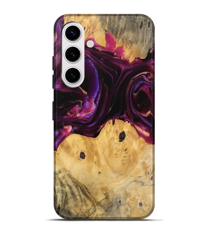 Galaxy S25 Plus Wood Live Edge Phone Case - Wilber (Purple, 745692)