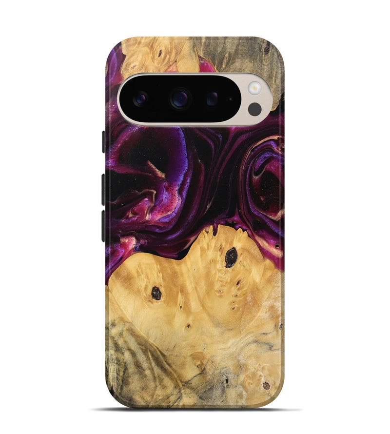 Pixel 9 Wood Live Edge Phone Case - Wilber (Purple, 745692)