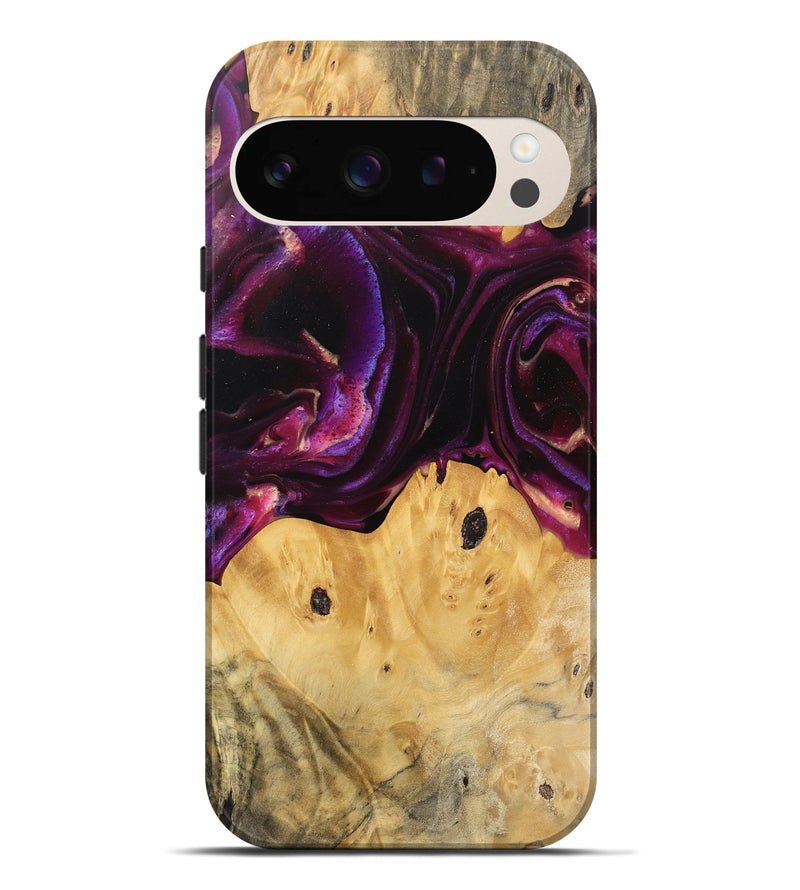 Pixel 9 Pro XL Wood Live Edge Phone Case - Wilber (Purple, 745692)