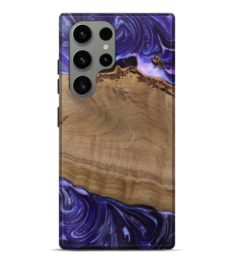 Galaxy S23 Ultra Wood Live Edge Phone Case - Lacie (Purple, 745693)