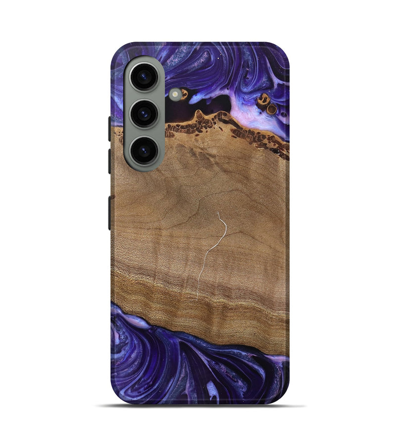 Galaxy S24 Wood Live Edge Phone Case - Lacie (Purple, 745693)