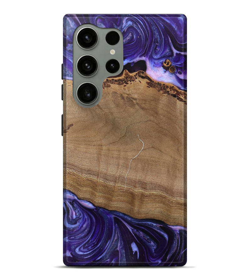 Galaxy S24 Ultra Wood Live Edge Phone Case - Lacie (Purple, 745693)