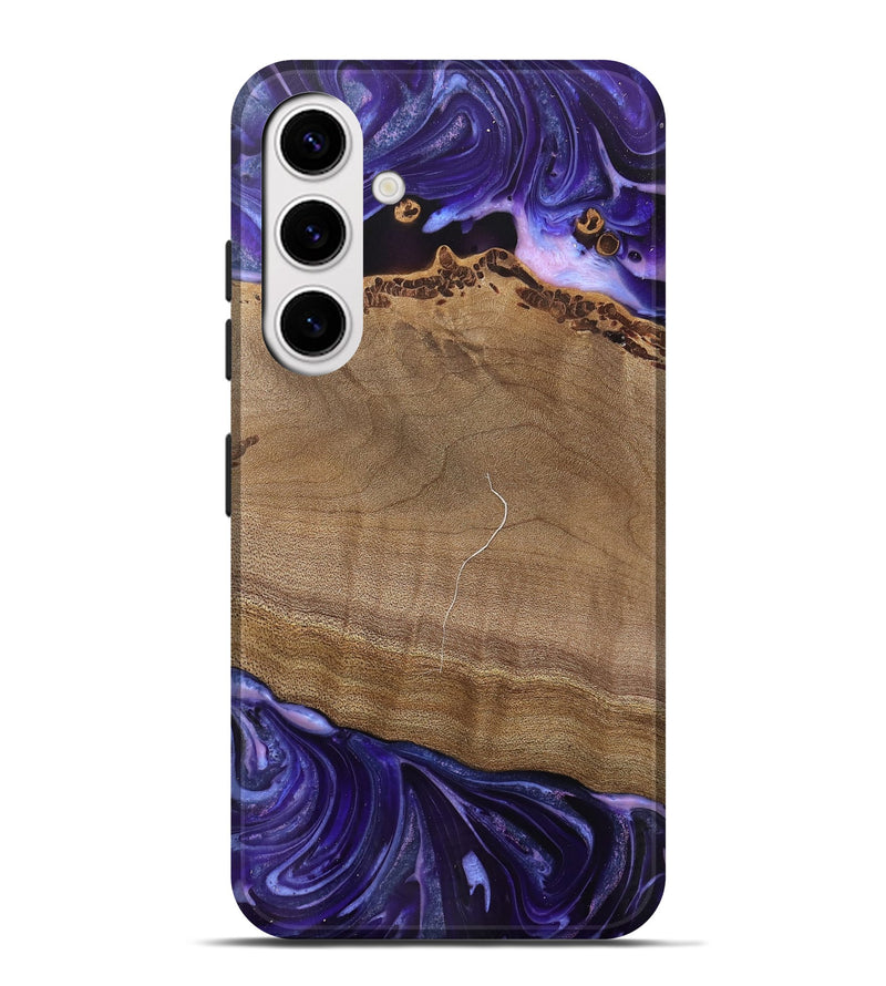 Galaxy S25 Plus Wood Live Edge Phone Case - Lacie (Purple, 745693)