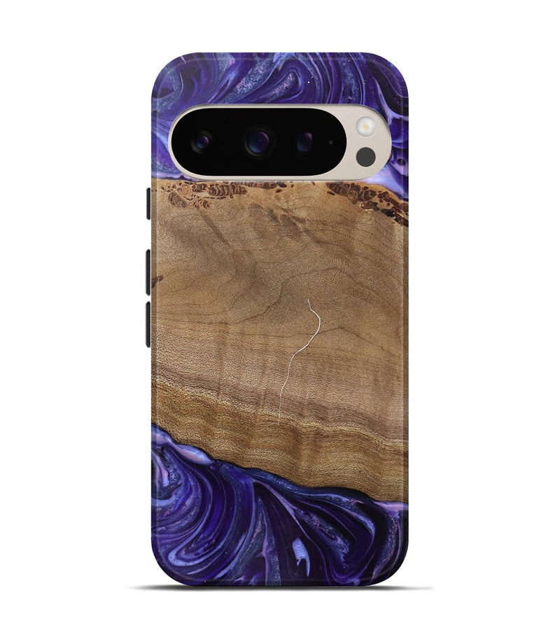 Pixel 9 Wood Live Edge Phone Case - Lacie (Purple, 745693)