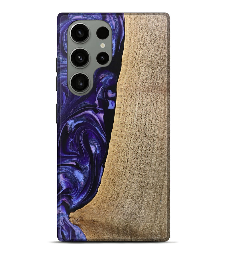 Galaxy S23 Ultra Wood Live Edge Phone Case - Sasha (Purple, 745694)