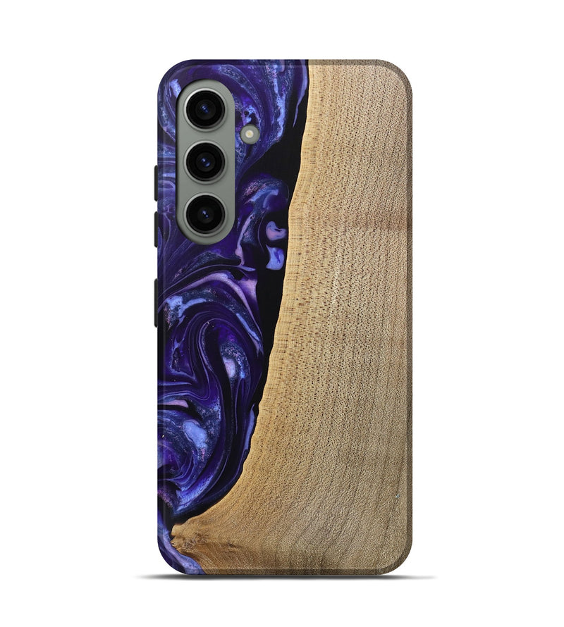 Galaxy S24 Wood Live Edge Phone Case - Sasha (Purple, 745694)