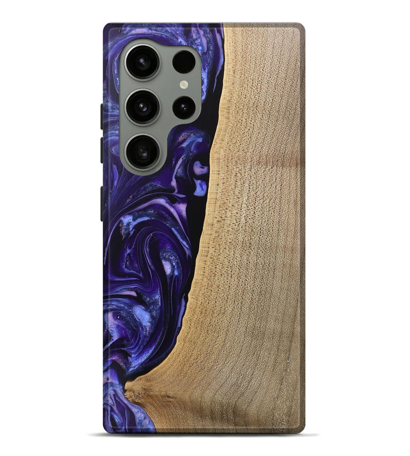 Galaxy S24 Ultra Wood Live Edge Phone Case - Sasha (Purple, 745694)