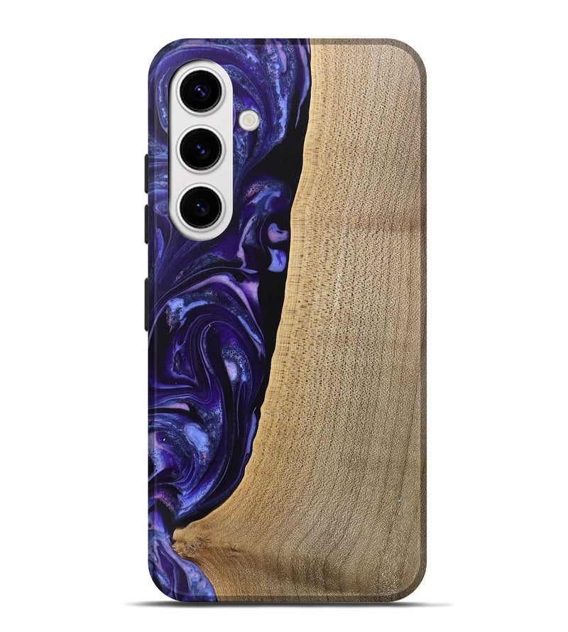 Galaxy S25 Plus Wood Live Edge Phone Case - Sasha (Purple, 745694)