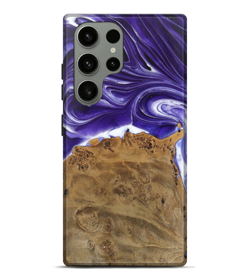 Galaxy S23 Ultra Wood Live Edge Phone Case - Estella (Purple, 745695)