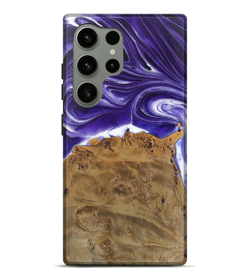 Galaxy S24 Ultra Wood Live Edge Phone Case - Estella (Purple, 745695)