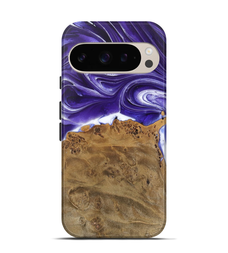 Pixel 9 Wood Live Edge Phone Case - Estella (Purple, 745695)