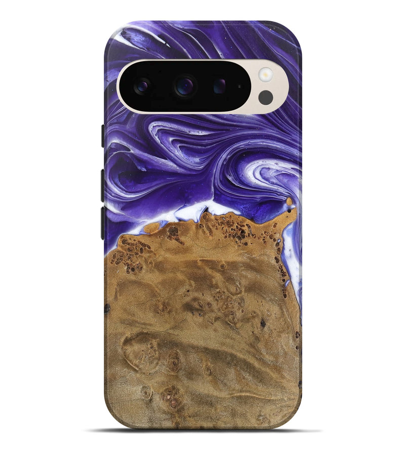 Pixel 9 Pro XL Wood Live Edge Phone Case - Estella (Purple, 745695)