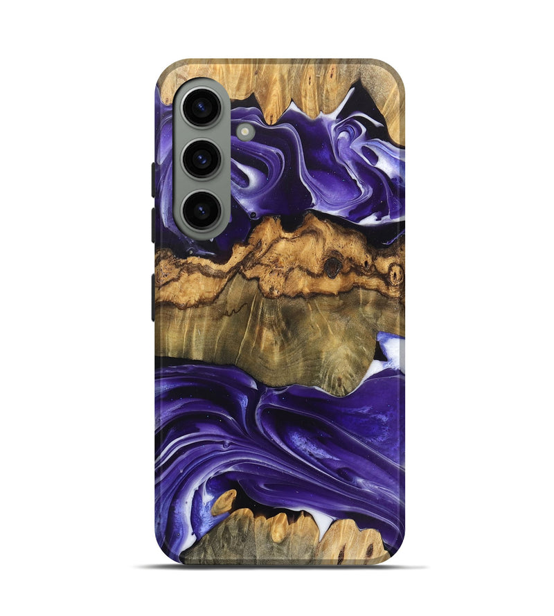 Galaxy S24 Wood Live Edge Phone Case - Ernest (Purple, 745696)