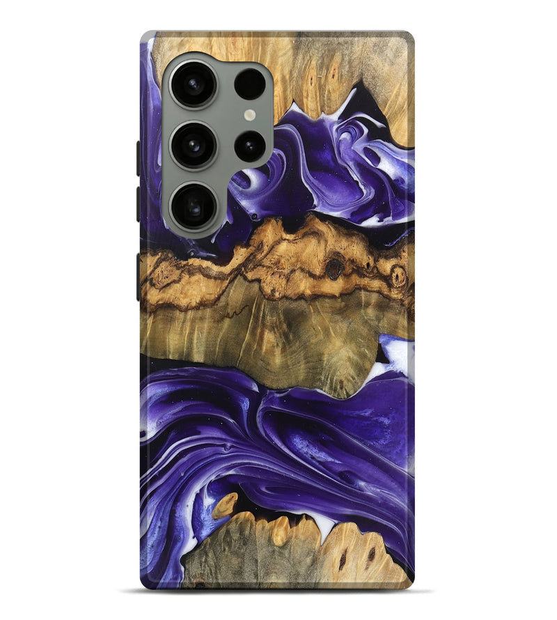 Galaxy S24 Ultra Wood Live Edge Phone Case - Ernest (Purple, 745696)