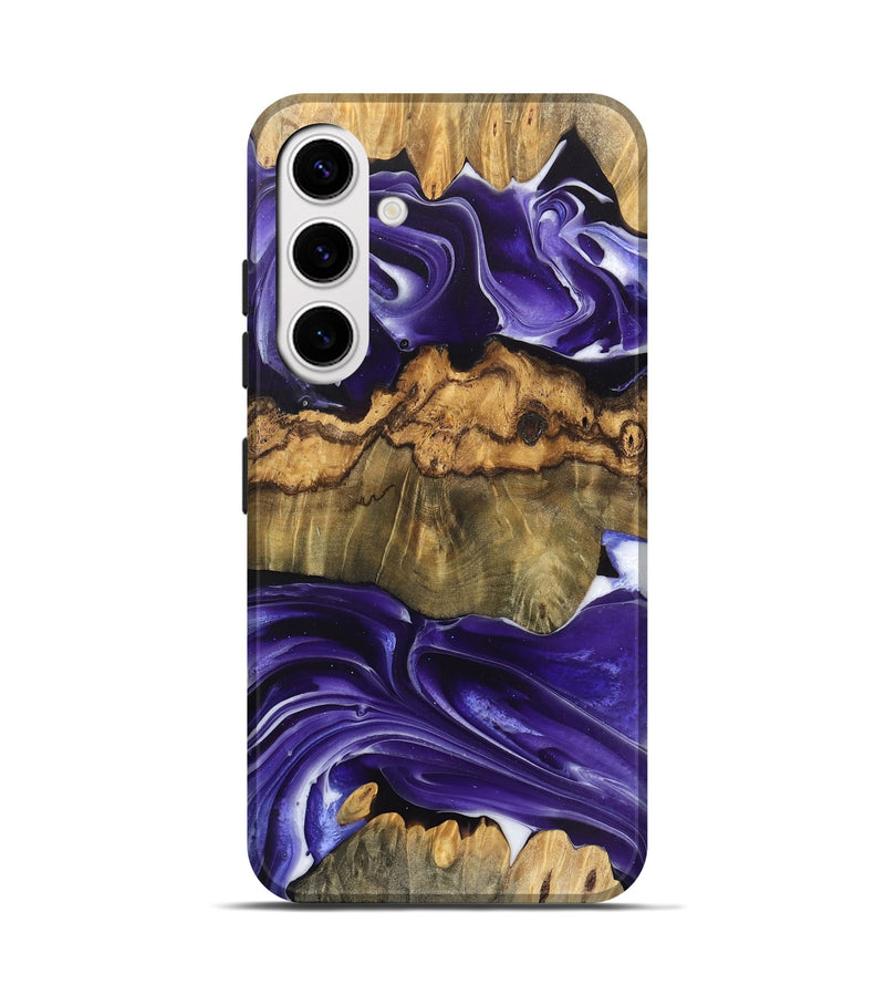 Galaxy S25 Wood Live Edge Phone Case - Ernest (Purple, 745696)