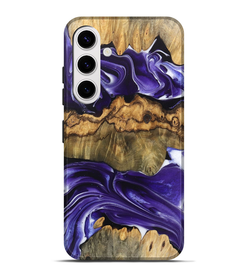 Galaxy S25 Plus Wood Live Edge Phone Case - Ernest (Purple, 745696)