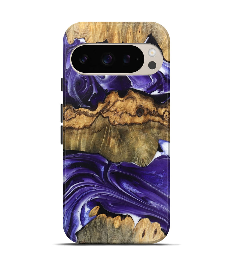 Pixel 9 Wood Live Edge Phone Case - Ernest (Purple, 745696)