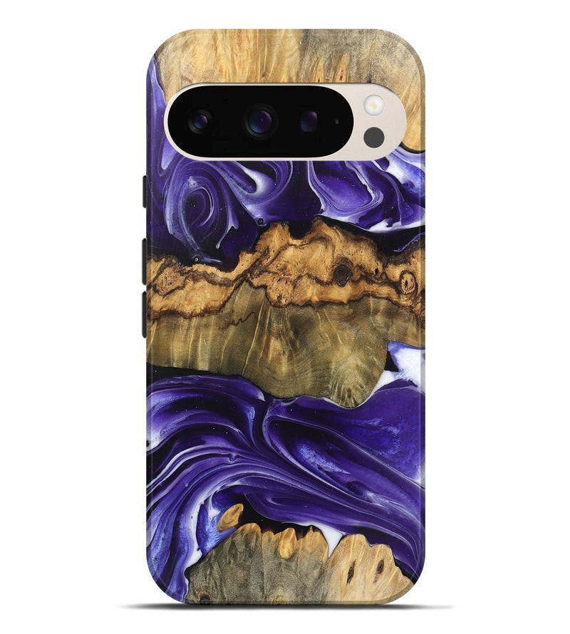 Pixel 9 Pro XL Wood Live Edge Phone Case - Ernest (Purple, 745696)