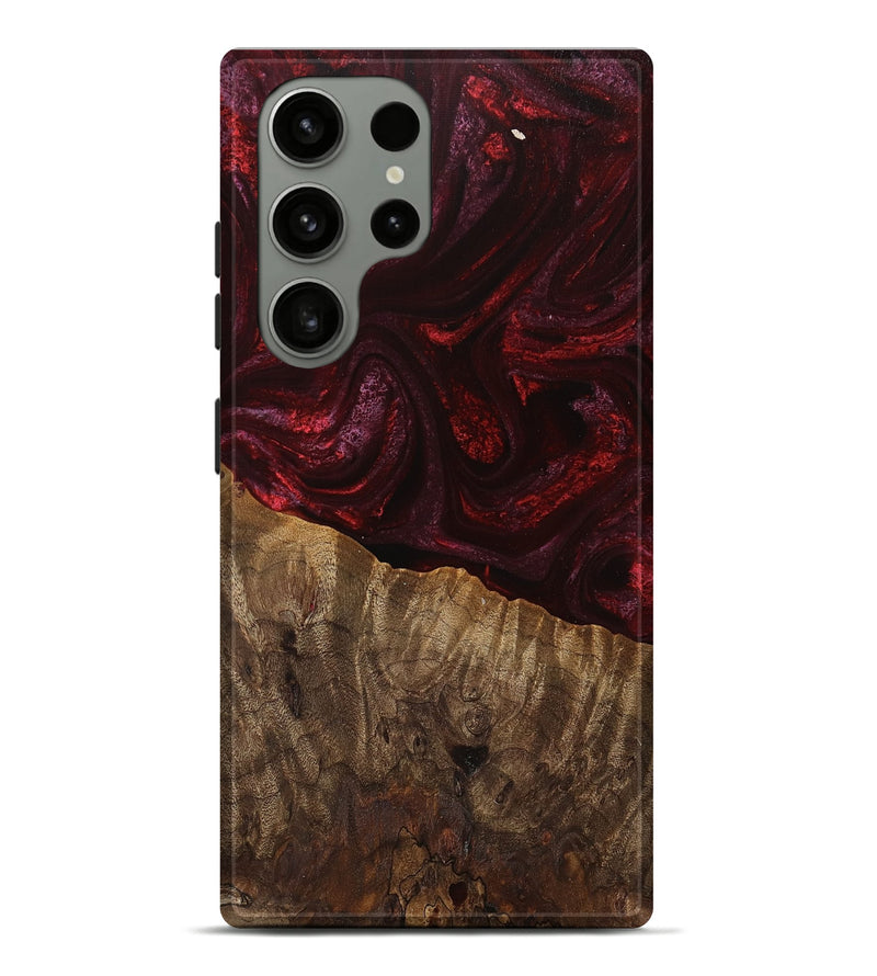 Galaxy S23 Ultra Wood Live Edge Phone Case - Tariq (Red, 745697)