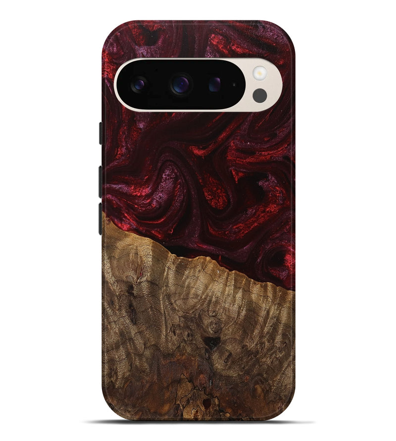 Pixel 9 Pro XL Wood Live Edge Phone Case - Tariq (Red, 745697)