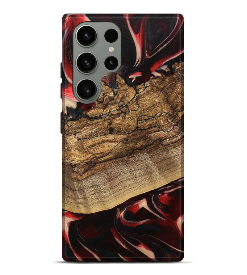 Galaxy S23 Ultra Wood Live Edge Phone Case - Lonzo (Red, 745699)