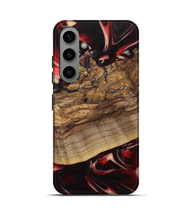 Galaxy S24 Wood Live Edge Phone Case - Lonzo (Red, 745699)