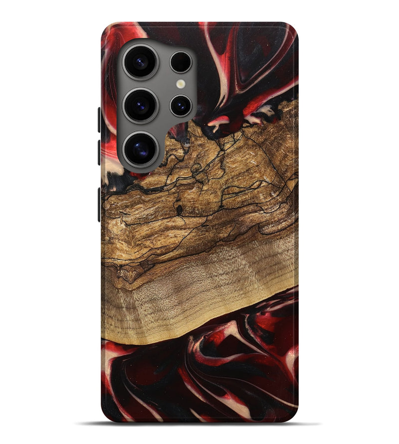 Galaxy S25 Ultra Wood Live Edge Phone Case - Lonzo (Red, 745699)