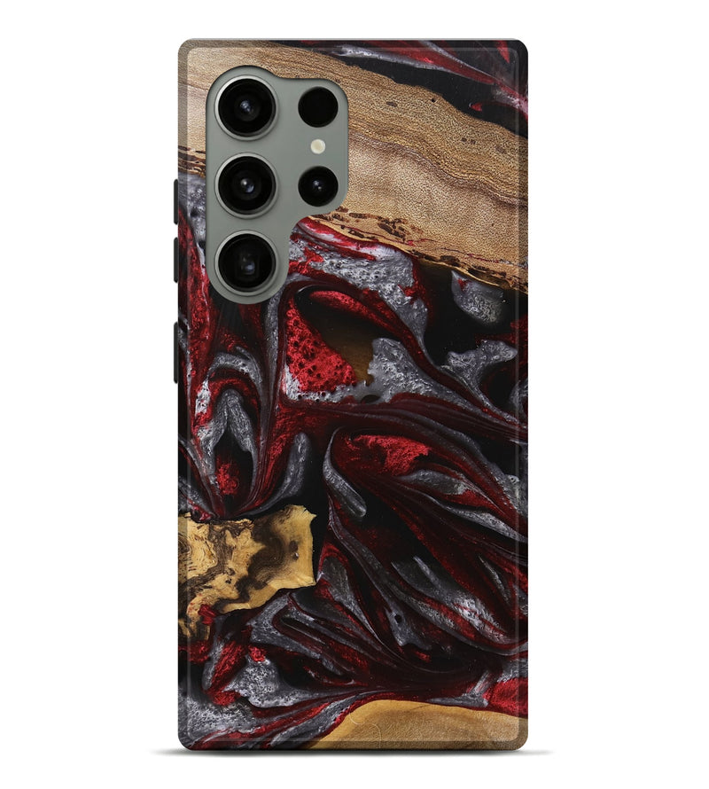 Galaxy S24 Ultra Wood Live Edge Phone Case - Nakita (Red, 745700)