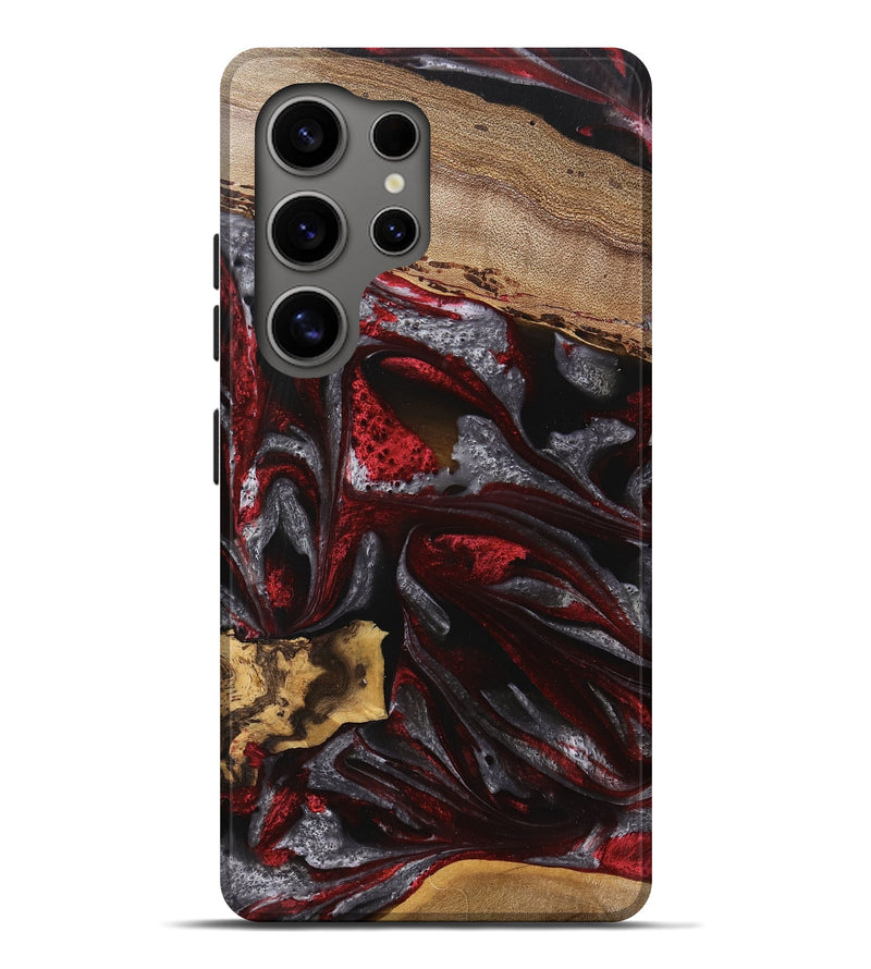 Galaxy S25 Ultra Wood Live Edge Phone Case - Nakita (Red, 745700)