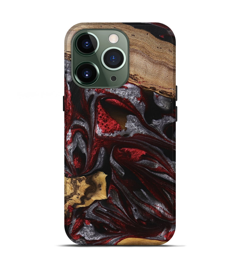 iPhone 13 Pro Wood Live Edge Phone Case - Nakita (Red, 745700)