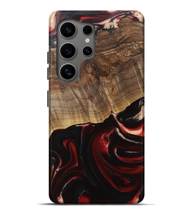 Galaxy S25 Ultra Wood Live Edge Phone Case - Bristol (Red, 745701)