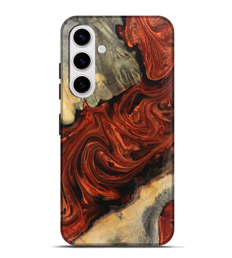 Galaxy S25 Plus Wood Live Edge Phone Case - Wyatt (Red, 745704)