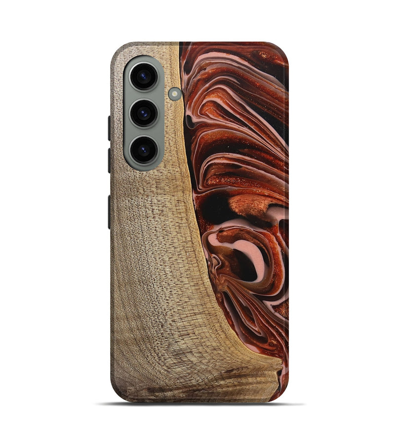 Galaxy S24 Wood Live Edge Phone Case - Lotta (Red, 745706)