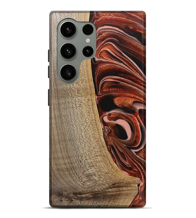 Galaxy S24 Ultra Wood Live Edge Phone Case - Lotta (Red, 745706)