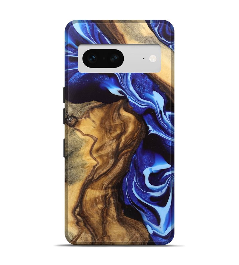 Pixel 7 Wood Live Edge Phone Case - Dakota (Blue, 745711)